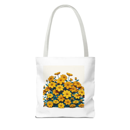 Happy Vibes Floral Tote Bag – Perfect for Sunshine Lovers & Everyday Joy