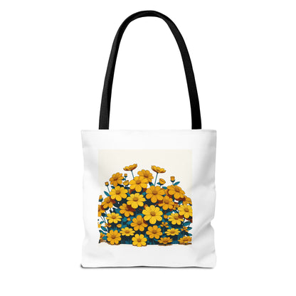 Happy Vibes Floral Tote Bag – Perfect for Sunshine Lovers & Everyday Joy