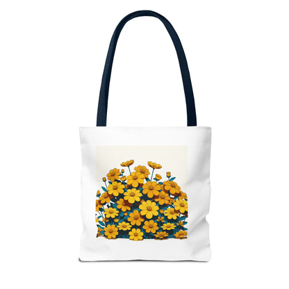 Happy Vibes Floral Tote Bag – Perfect for Sunshine Lovers & Everyday Joy